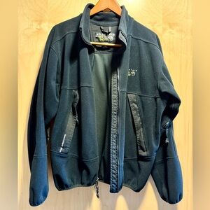 Mountain Hardwear Men's Black Fleece Jacket with Gore Windstopper